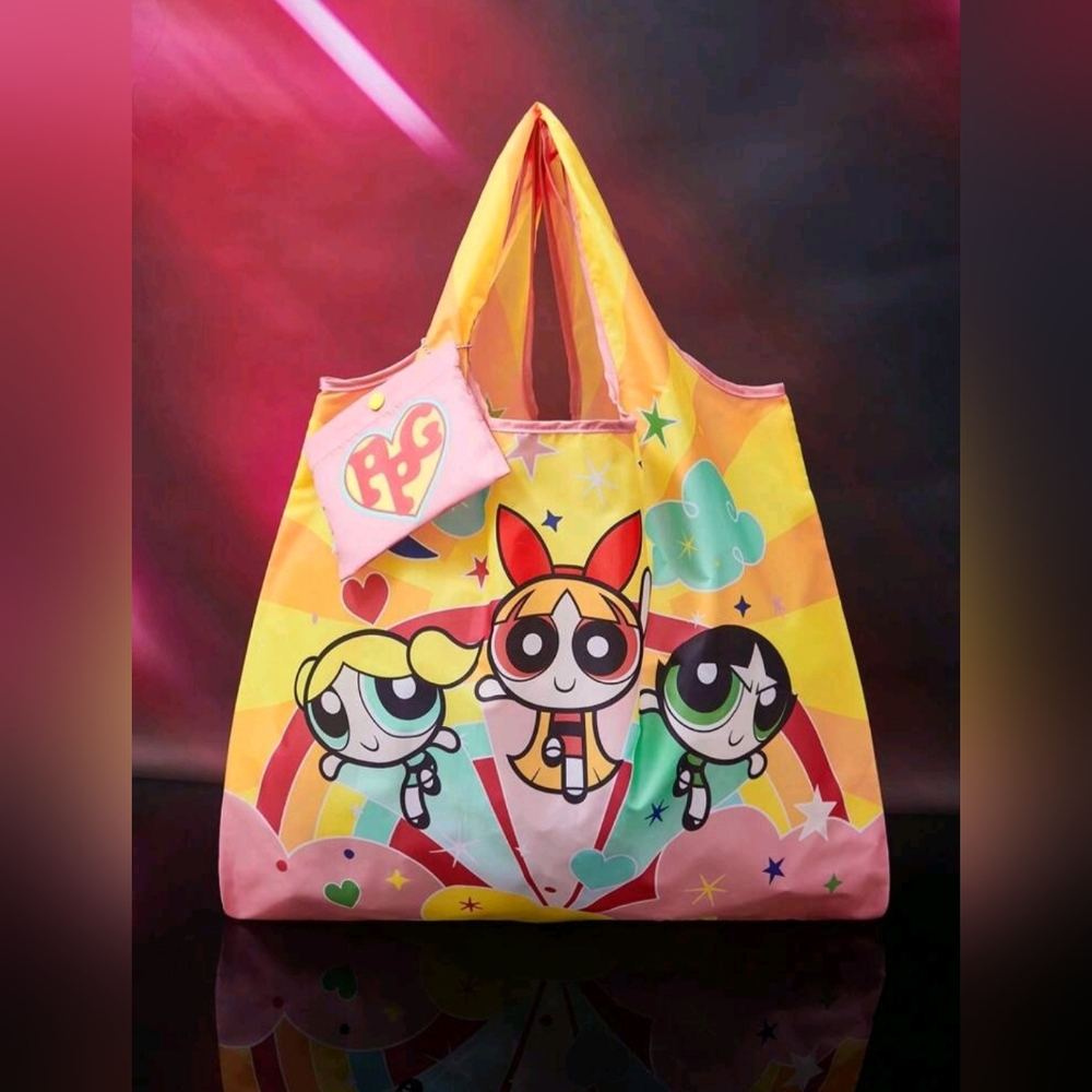 NEW Powerpuff Girls Foldable Large Bag
